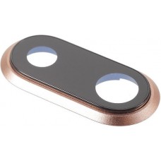 Iphone 8 plus camera lens with bezel (gold)